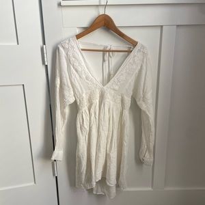 Free People White Cotton Babydoll Dress- Marysia Summer style